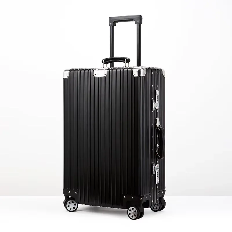valise de voyage rétro en alliage d'aluminium bunnyfly, bagage à roulettes de haute qualité, valise trolley rétro, bagage à main 20/24/26/29'