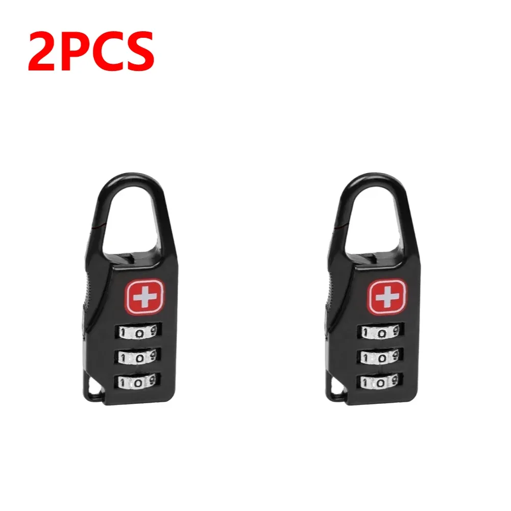 cadenas de verrouillage en alliage portable, 1 à 20 pièces, pour bagages de voyage en plein air, sac à dos à fermeture éclair, sac à main, combinaison antivol sûre, serrure à numéro de code