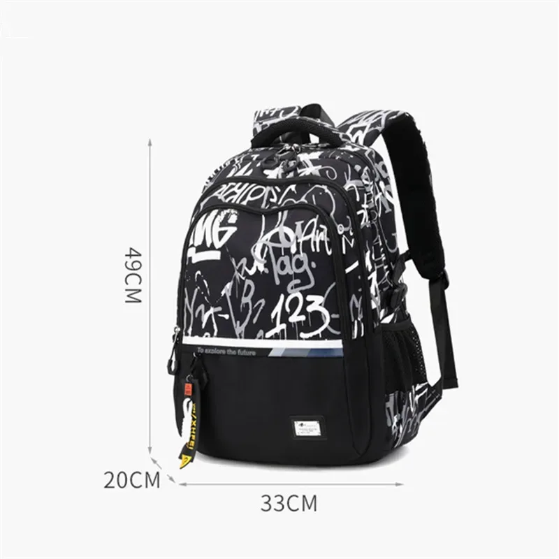 sacs d'école pour adolescents garçons, étudiants du secondaire, sac à dos de voyage pour ordinateur portable, grand sac à dos scolaire, mochila
