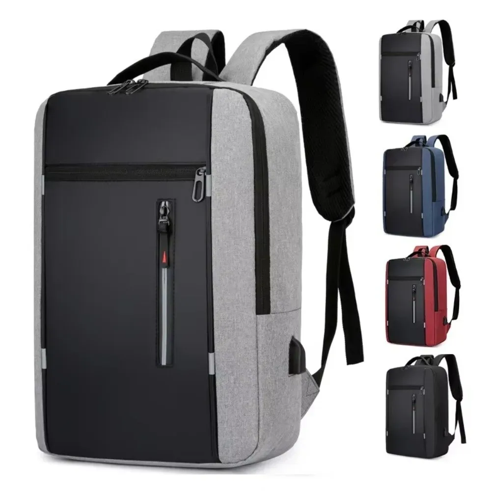sac à dos d'affaires étanche durable, port usb, sac à dos de voyage de grande capacité, cartable à plusieurs compartiments