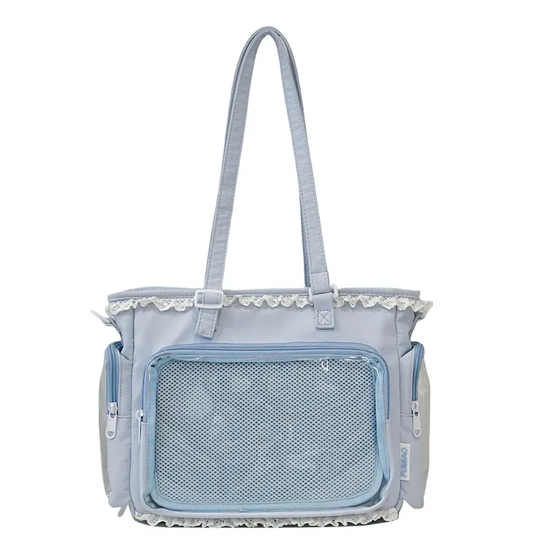 sac messager preppy de style japonais avec nœud mignon, sac à bandoulière anime pour filles douces jk, fourre-tout
