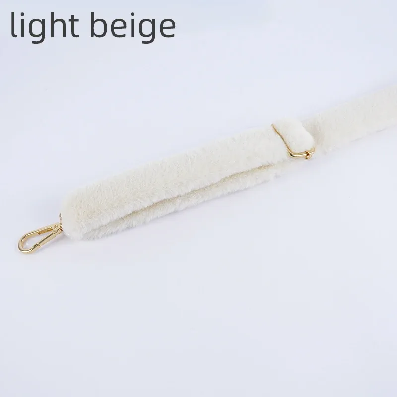 sangle de sac en peluche réglable, longue longueur chaude d'hiver, ceinture de remplacement en fourrure pour femmes, sacs à bandoulière, accessoires, 1 pièce