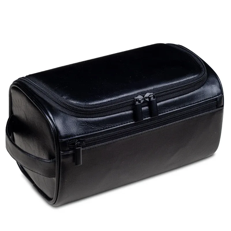 trousse de toilette en cuir avec nom personnalisable pour hommes et femmes, kit dopp, trousse de toilette suspendue pour hommes, trousse de lavage de voyage