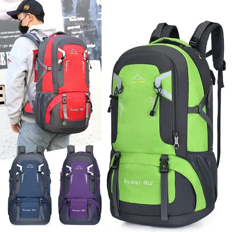 sac à dos de voyage de grande capacité 40l 60l sac à dos étanche pour ordinateur portable pour hommes femmes voyage en plein air randonnée sport voyage d'affaires