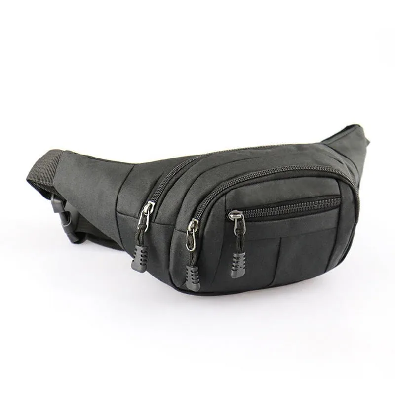 sac de poitrine étanche pour hommes, sac de sport de plein air, pochette en toile, sac de taille de style coréen, pochette banane à bandoulière