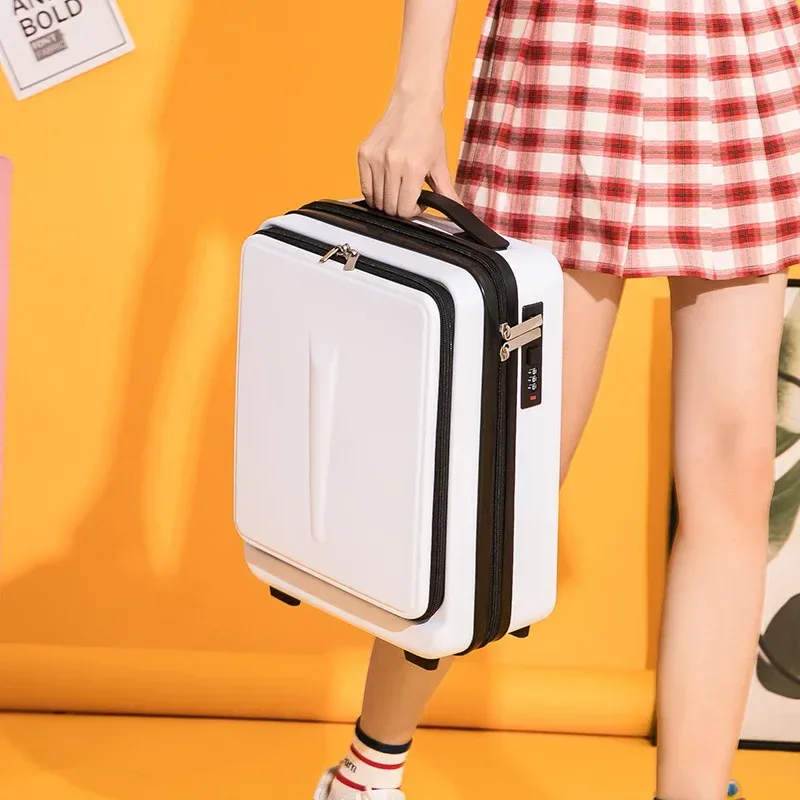 valise à main de voyage portable pour hommes et femmes, petit sac de toilette, trousse de maquillage, bagage de cabine, valise d'affaires pour hommes, 16 po