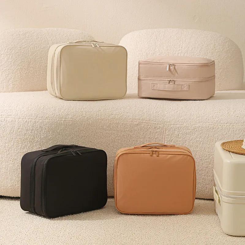 sac de rangement pour chaussures de voyage en tissu oxford, valise de voyage, boîte à chaussures portable pour trois paires, boîte à chaussures portable pour pantoufles, sac à cosmétiques