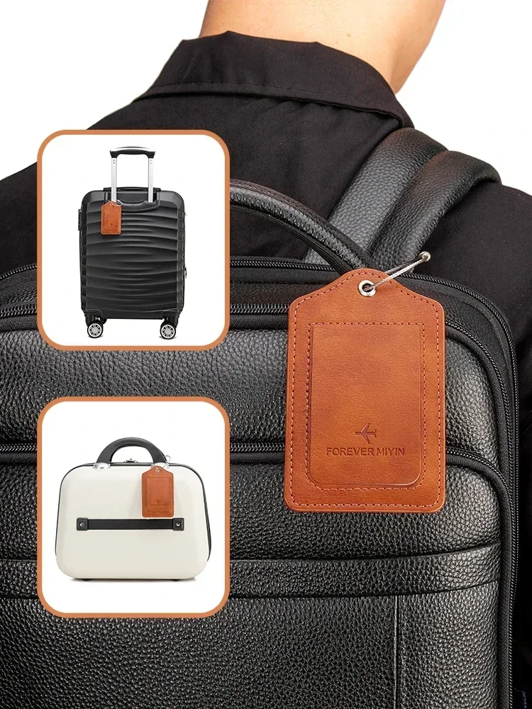 étiquette bagage cuir pu rose marron beige dore rouge vert ornamentation voyage identification bagage sacs