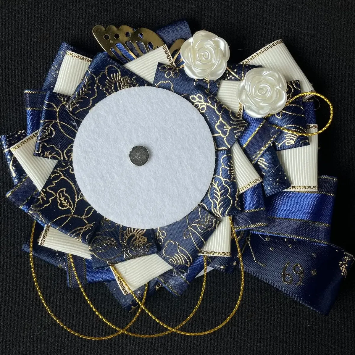 sac de cosplay ita de luxe, badges de remplissage de fleurs, porte-plateau de base pour sac à dos, broche en ruban, rosette décorative pour épingles d'exposition, 2023