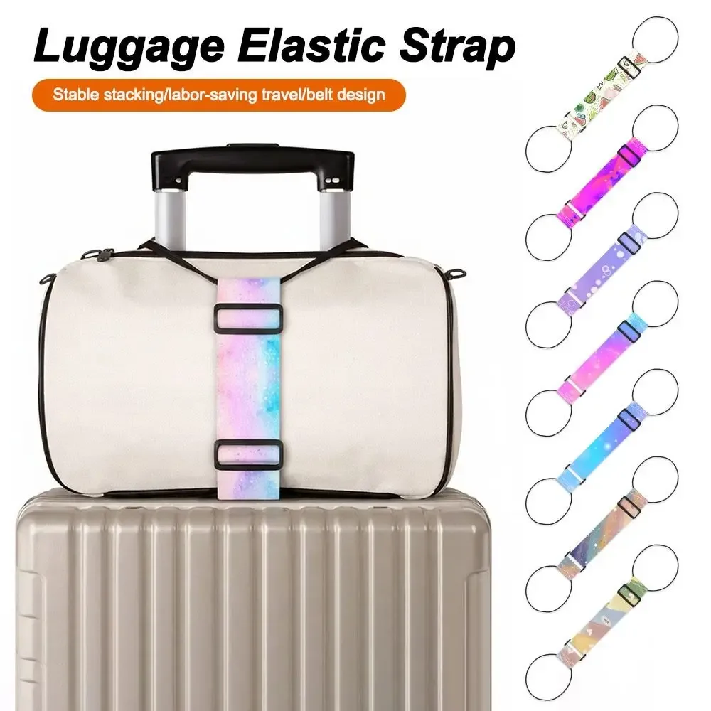 nouvelle sangle élastique colorée réutilisable et réglable pour bagages, sangle de fixation pour valise, connecteur de bagages, accessoires de bagage