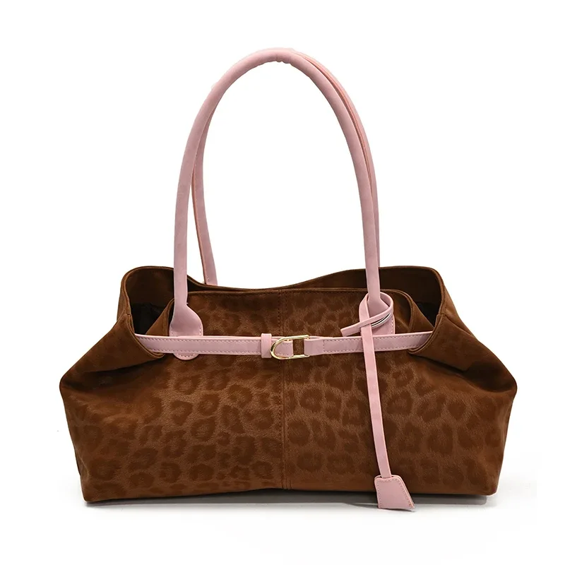 leftside – sacs à bandoulière léopard en cuir pu pour femmes, fourre-tout tendance de marque de luxe de styliste, sacs à main à poignée courte, 2025