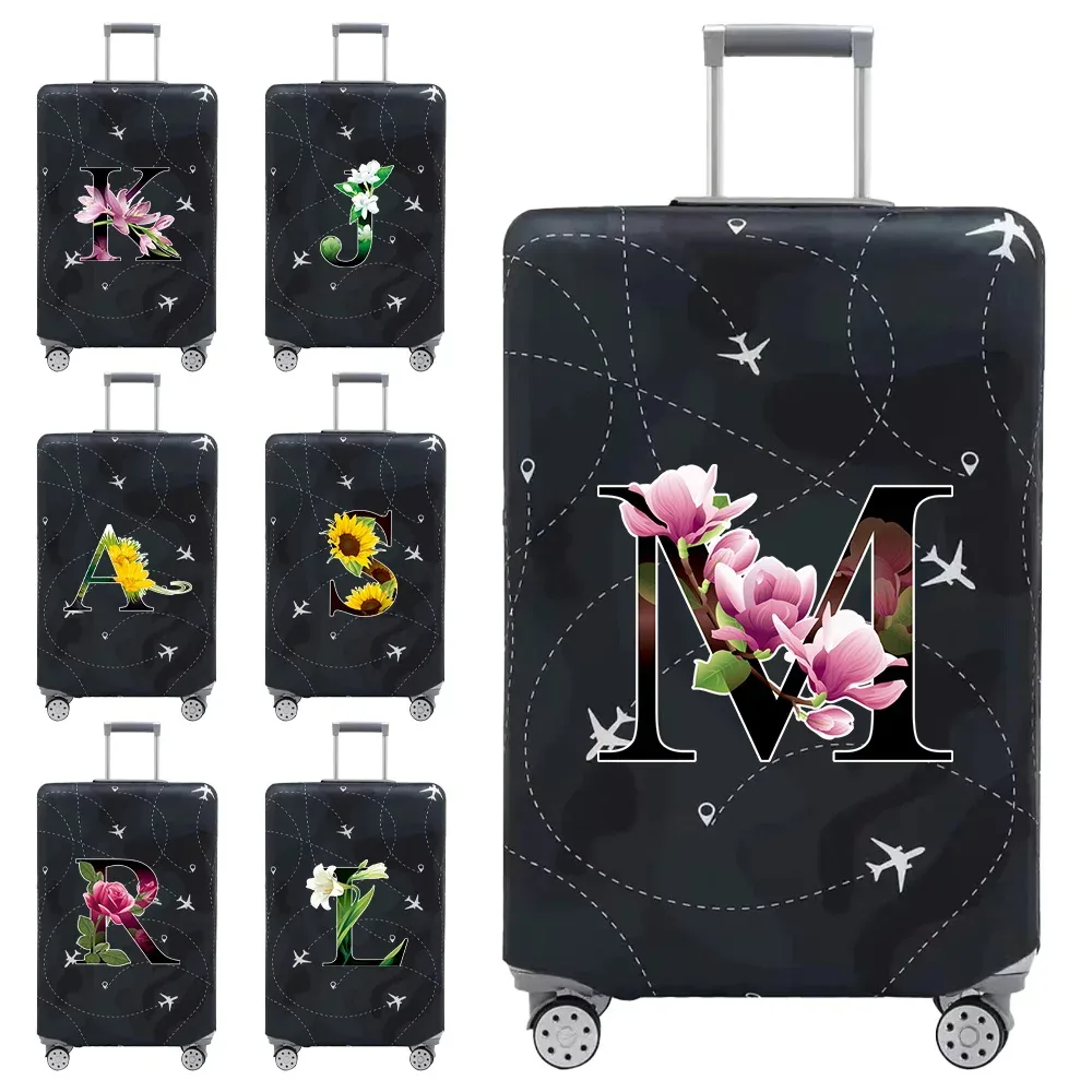 housse de protection pour bagages, accessoires de voyage, anti-poussière et résistante à l'usure, série letter, 18-32 pouces