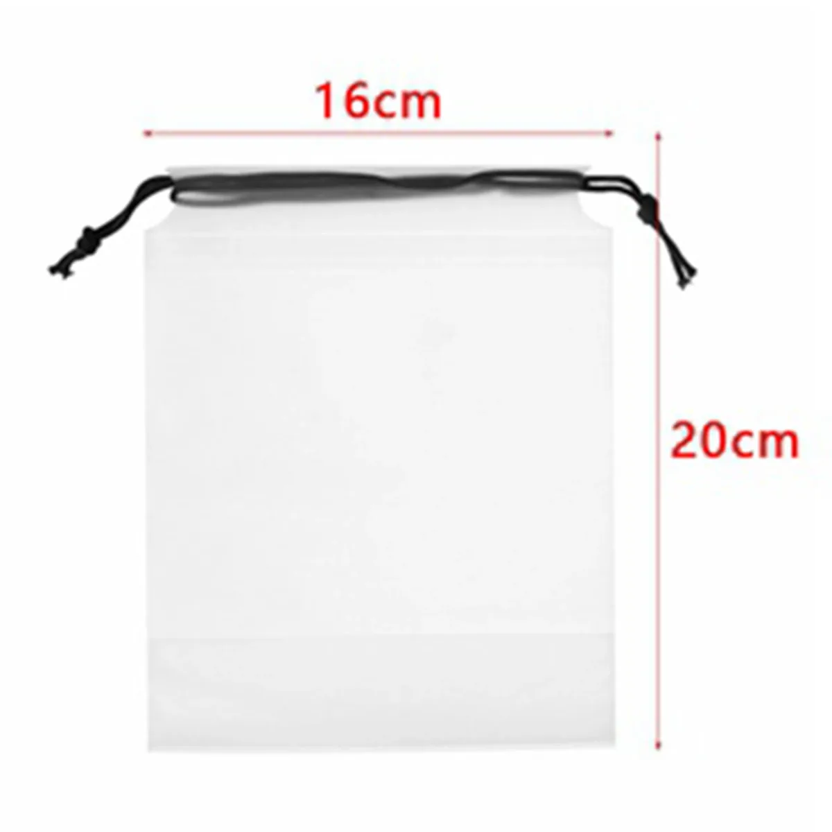 sac de rangement transparent à cordon de serrage, 1 pièce, sac de rangement pour chaussures de voyage, serviettes, mat, anti-poussière, étanche, sac de rangement d'épicerie