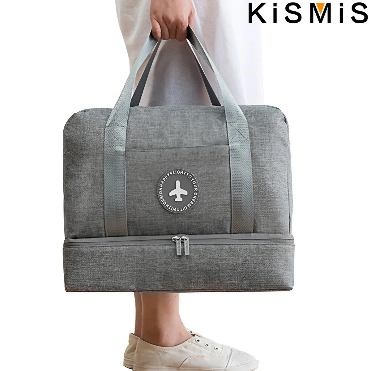kismis sac de rangement de voyage sac de séparation sec et humide sac de plage portable sac de fitness de natation sac de rangement