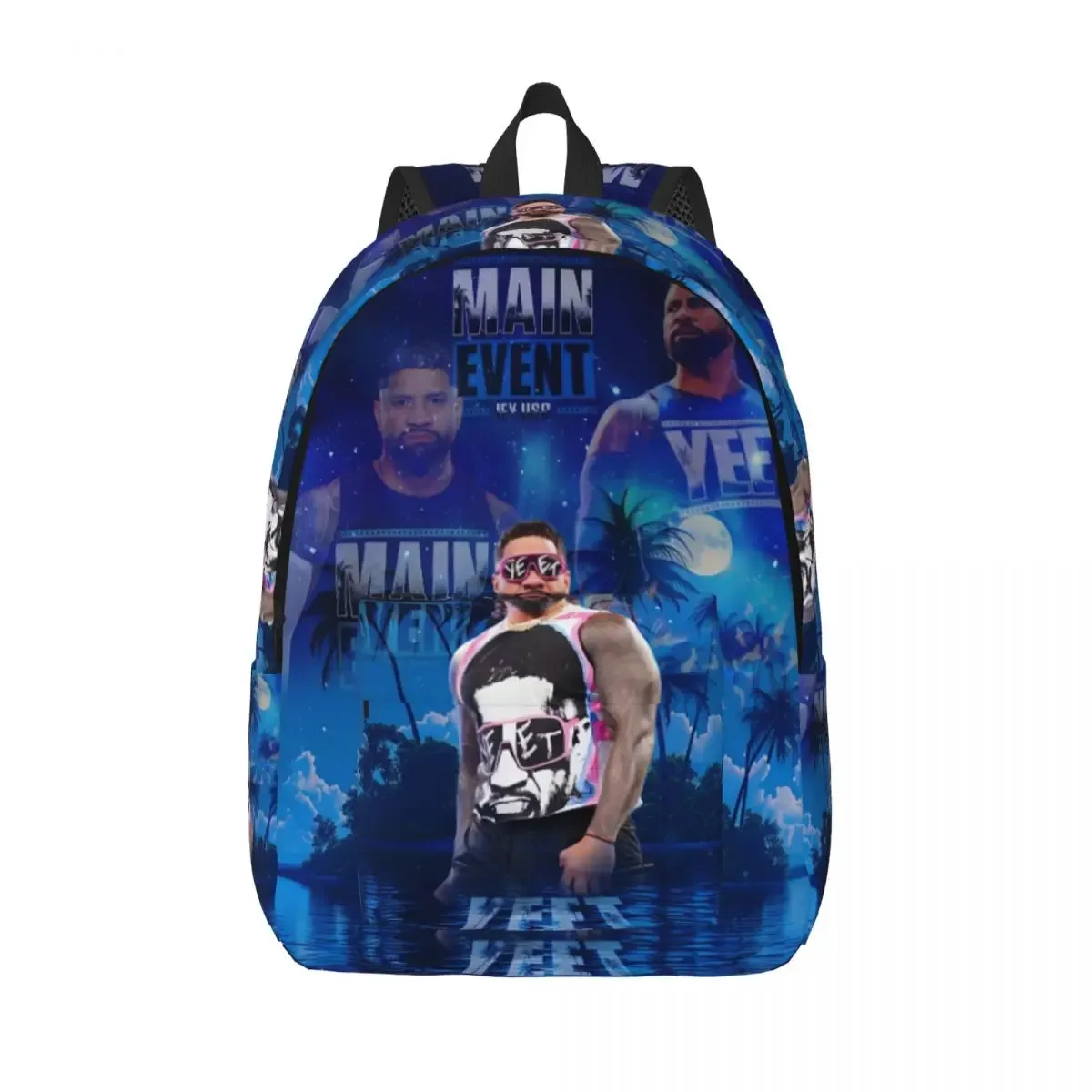 jey uso yeet – sac à dos en toile classique pour hommes et femmes, sac à livres personnalisé pour étudiants, convient aux sacs pour ordinateur portable de 15 pouces, nouvelle collection