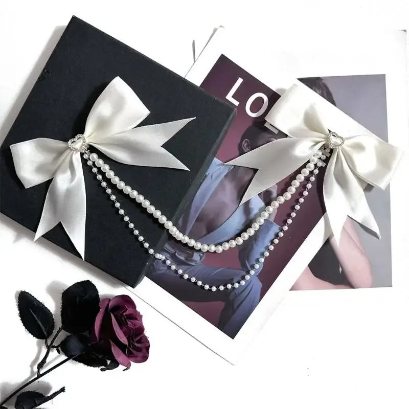 pendentif lolita nœud perle itabag – breloque de sac diy durable et exquise, style kawaii mignon pour bagages, sac à dos et usage quotidien