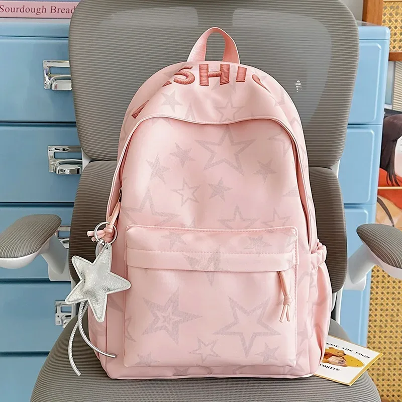sac à dos tendance grande capacité pour lycée et université, style coréen léger et à la mode pour femmes