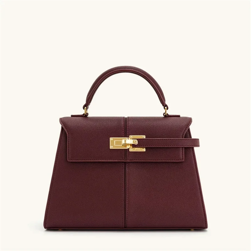 sac à main pour femme jw pei elise : mini / grand sac à bandoulière carré - sac à bandoulière en cuir vegan bordeaux de créateur