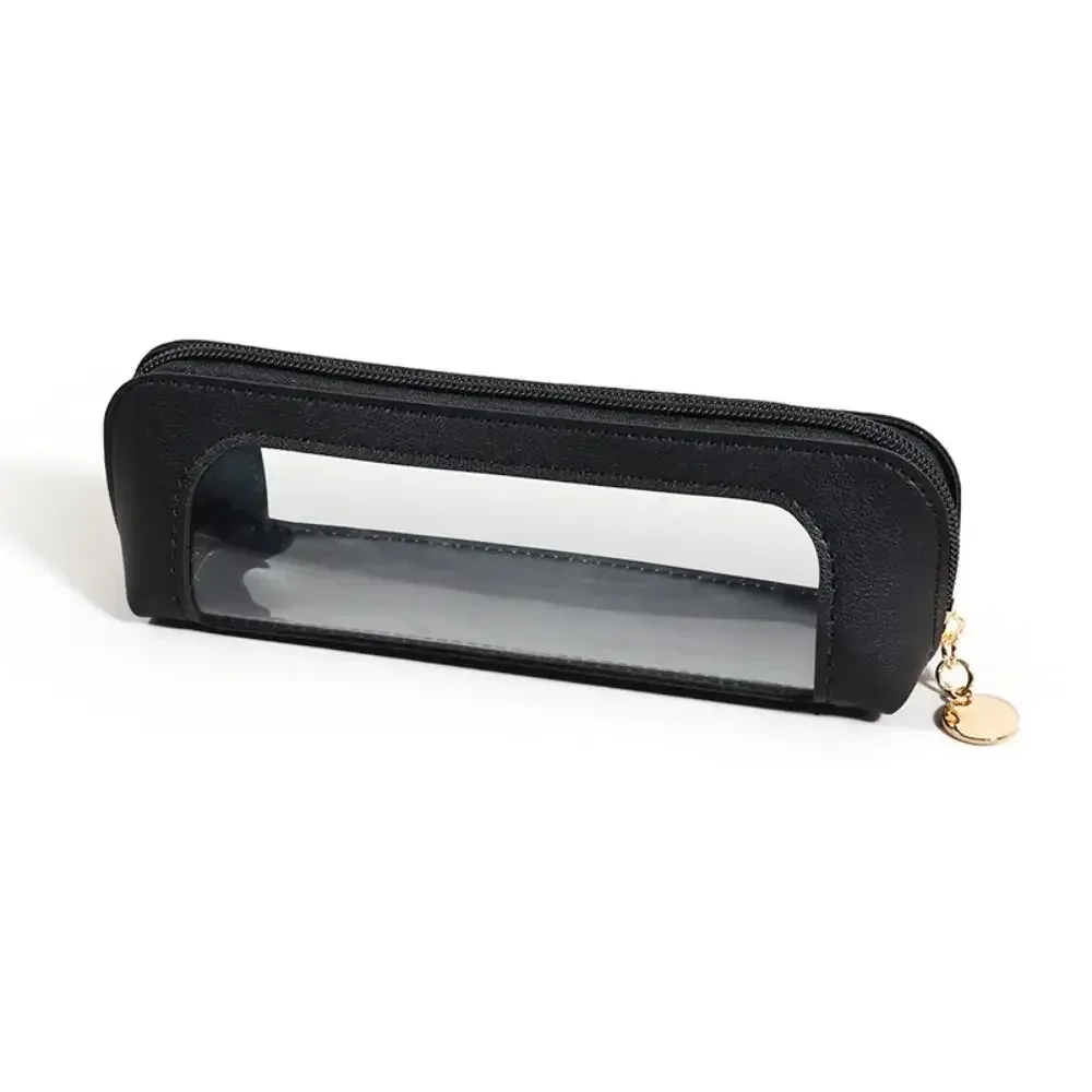 trousse de toilette portable en pu pour cosmétiques et pinceaux de maquillage – organisateur de voyage compact pour articles de toilette et beauté