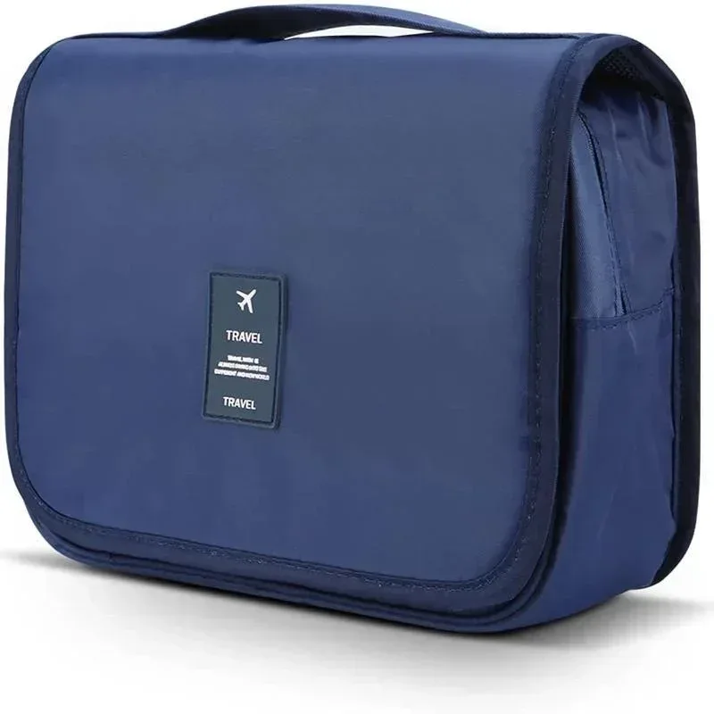 nouvelle trousse de toilette de voyage imperméable grande capacité pour femmes, organisateur de maquillage suspendu avec crochet pour salle de bain