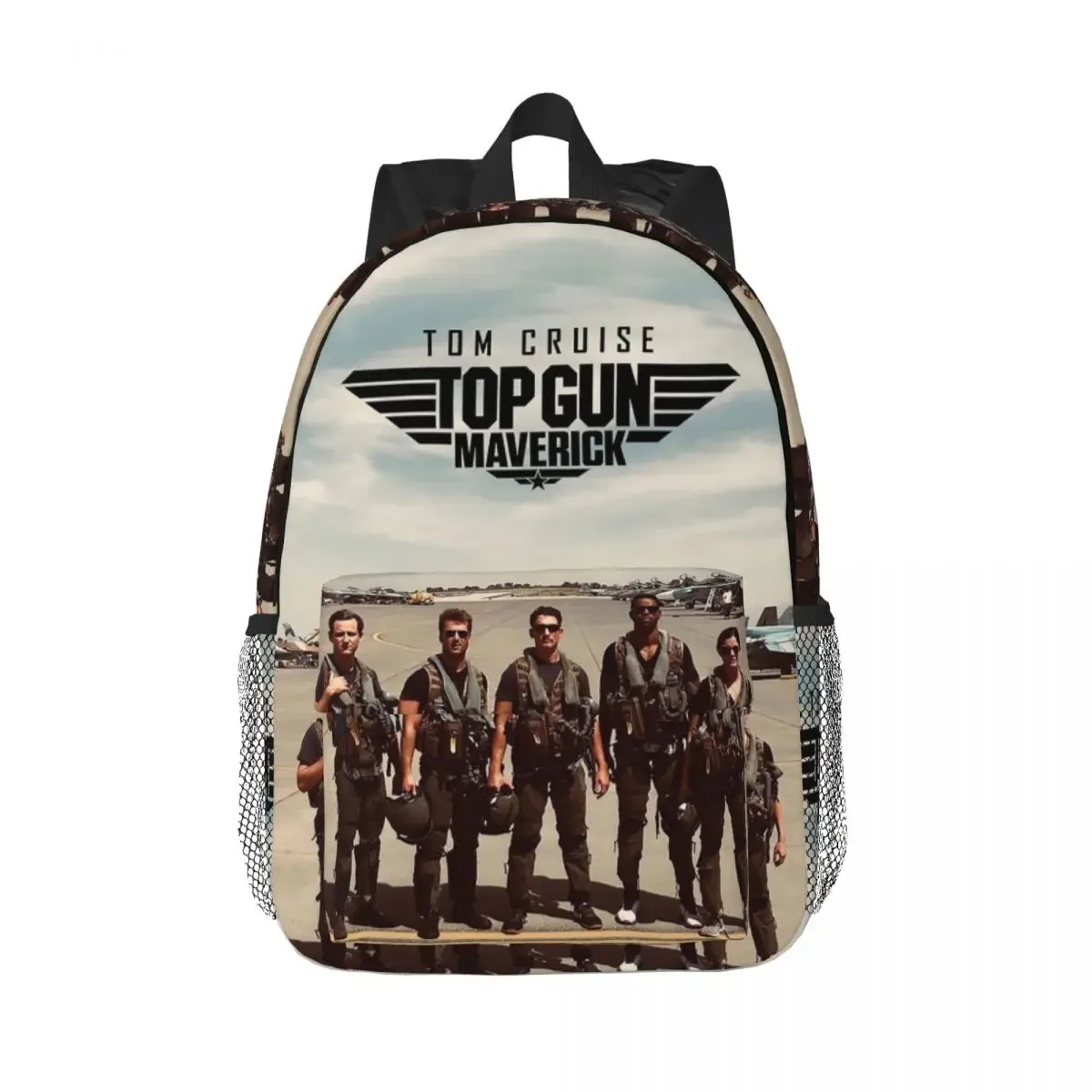 top gun tom cruise maverick sac à dos étudiant garçons filles bookbag enfants sac d'école ordinateur portable sacs à bandoulière pour hommes femmes