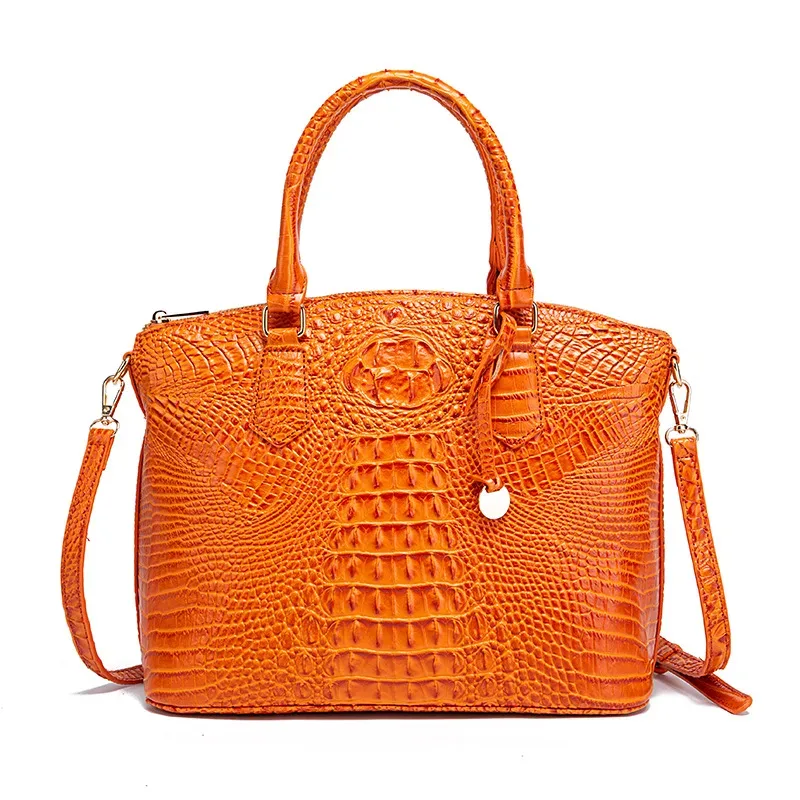 sac à bandoulière en cuir gaufré croco grande capacité, sac à main de luxe ombré pour femme, sac de voyage, cadeau