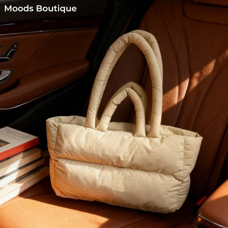 sac à main luxe sac bandoulière femme 2025 hiver dernière tendance femmes sacs fourre-tout à bandoulière espace coton rembourré grande capacité shopper fourre-tout qualité trajet sacs à main dame