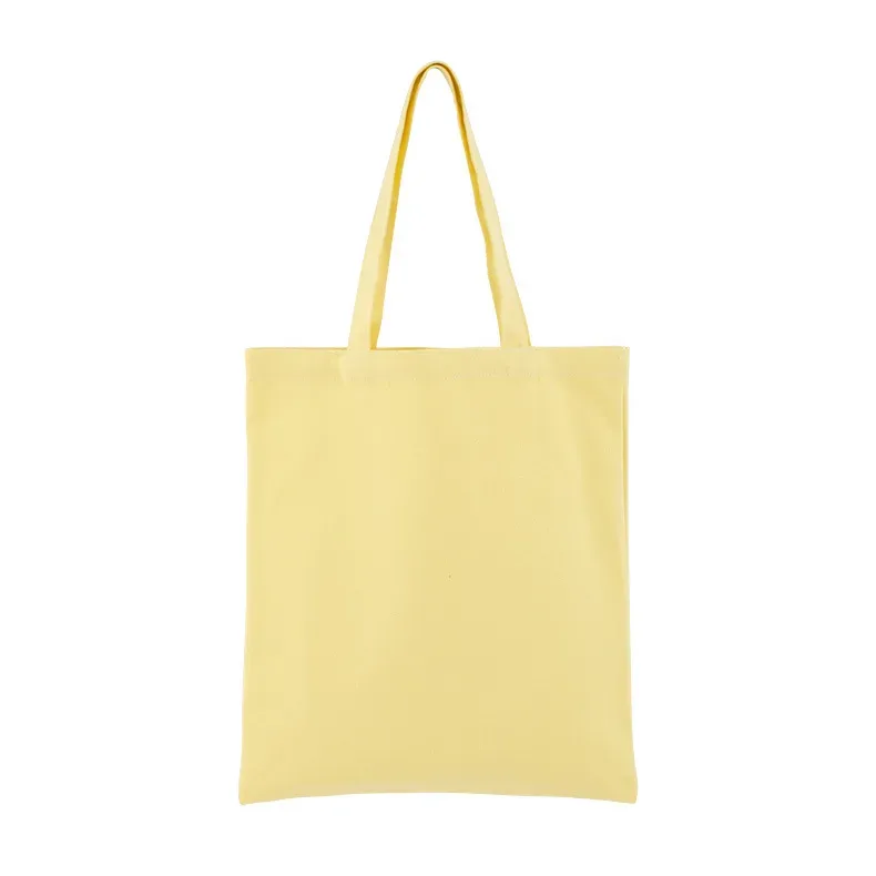 sac fourre-tout de shopping écologique en coton personnalisé, couleur bonbon, pliable et réutilisable, sac de supermarché en toile pour femmes