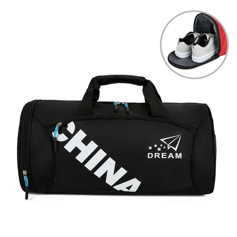 sac de sport avec logo personnalisé pour hommes et femmes, sac d'entraînement de fitness, sac de sport étanche en plein air, sac initié, motif de nom personnalisé