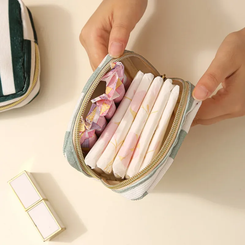 pochette de rangement mini pour maquillage et cosmétiques, étui pour rouges à lèvres et serviettes hygiéniques, sacs de voyage organisateurs pour femmes, petite pochette 2026