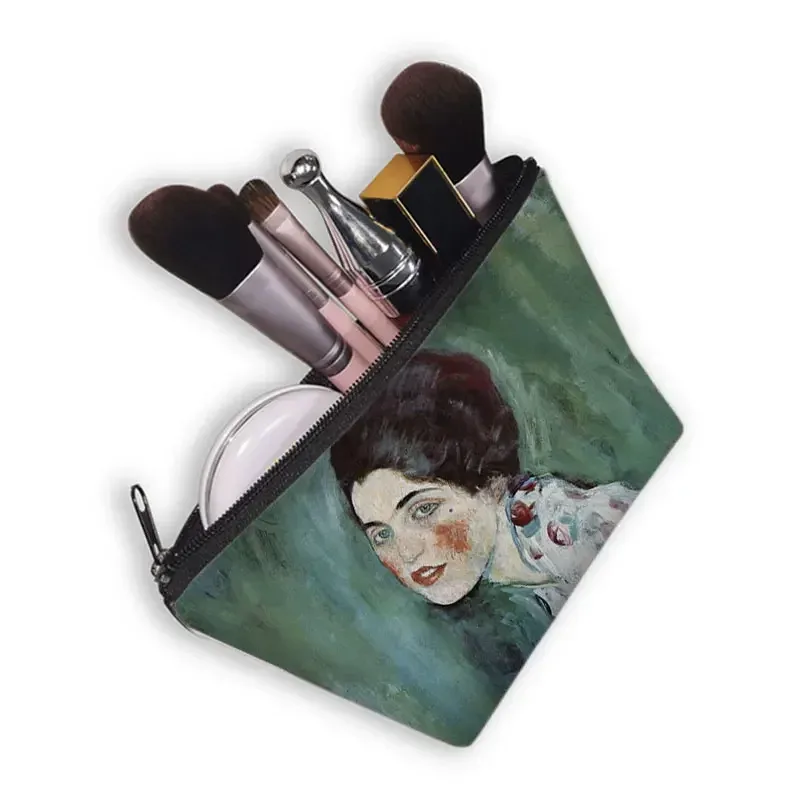 starry night / kiss / waterlily – trousse à cosmétiques pour femmes, trousse de maquillage van gogh / gustav klimt / monet