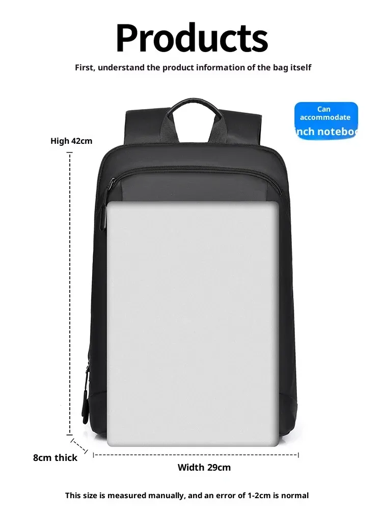 nouveau sac à dos léger pour ordinateur portable, mode d'affaires pour femmes, double sac pour hommes et femmes