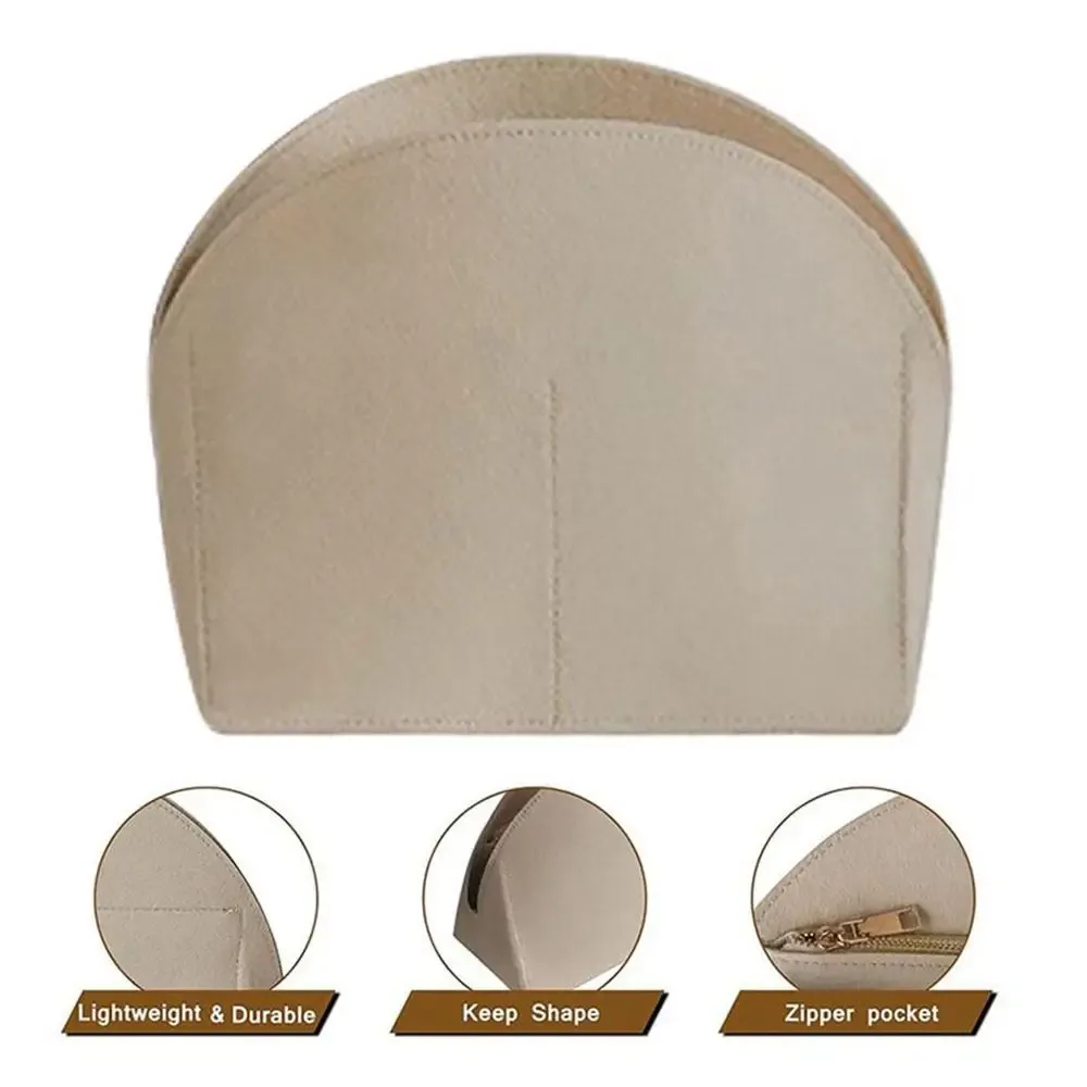 sac d'insertion en feutre de haute qualité pour lv alma bb, support d'organisation interne, sac de rangement portable, doublure de sac à main