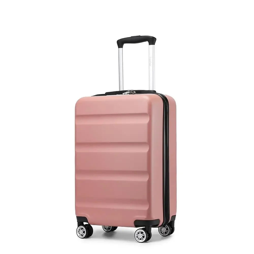 valise à main kono-étui rigide léger avec serrure tsa et 4 roues spinner, cabine (55/65/75 cm)