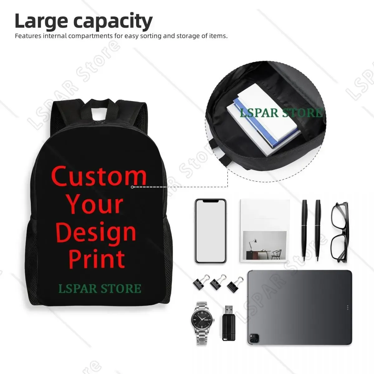 sac à dos de voyage personnalisé avec votre design, sac à dos d'école pour ordinateur portable, sac à dos personnalisé avec logo imprimé, sac à dos pour étudiants universitaires