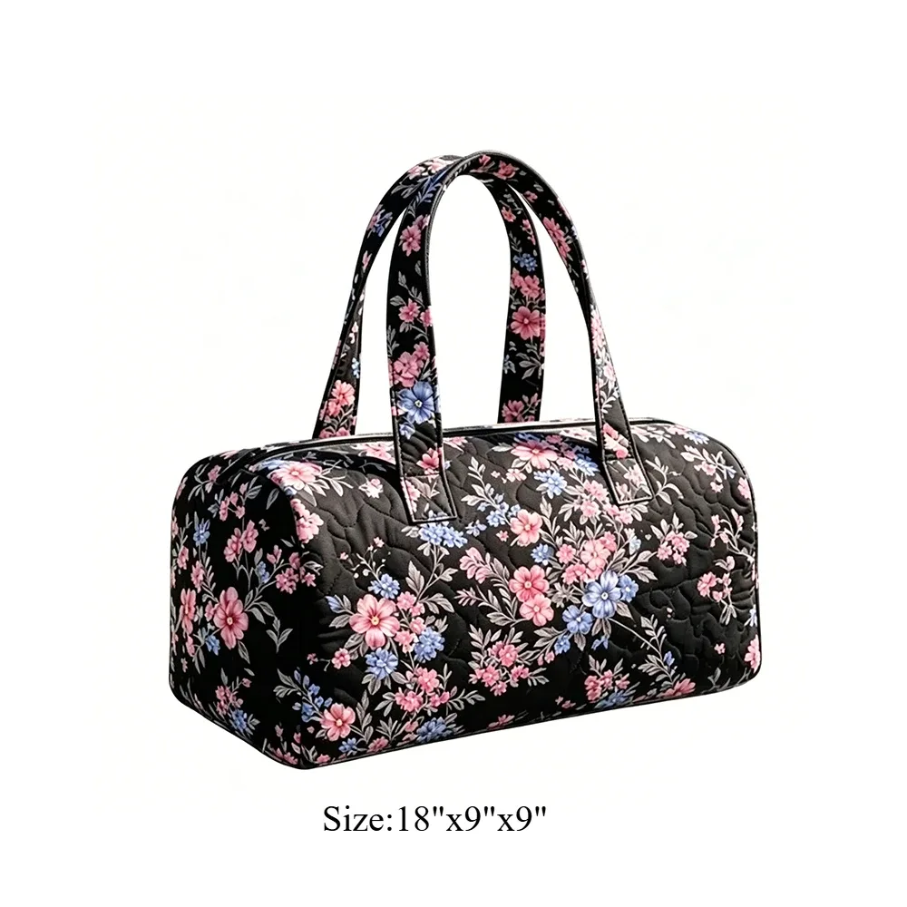 sac de voyage matelassé à imprimé chien teckel mignon, rayures arc-en-ciel, pour les amoureux des animaux, sac de week-end léger en polyester pour femmes et filles