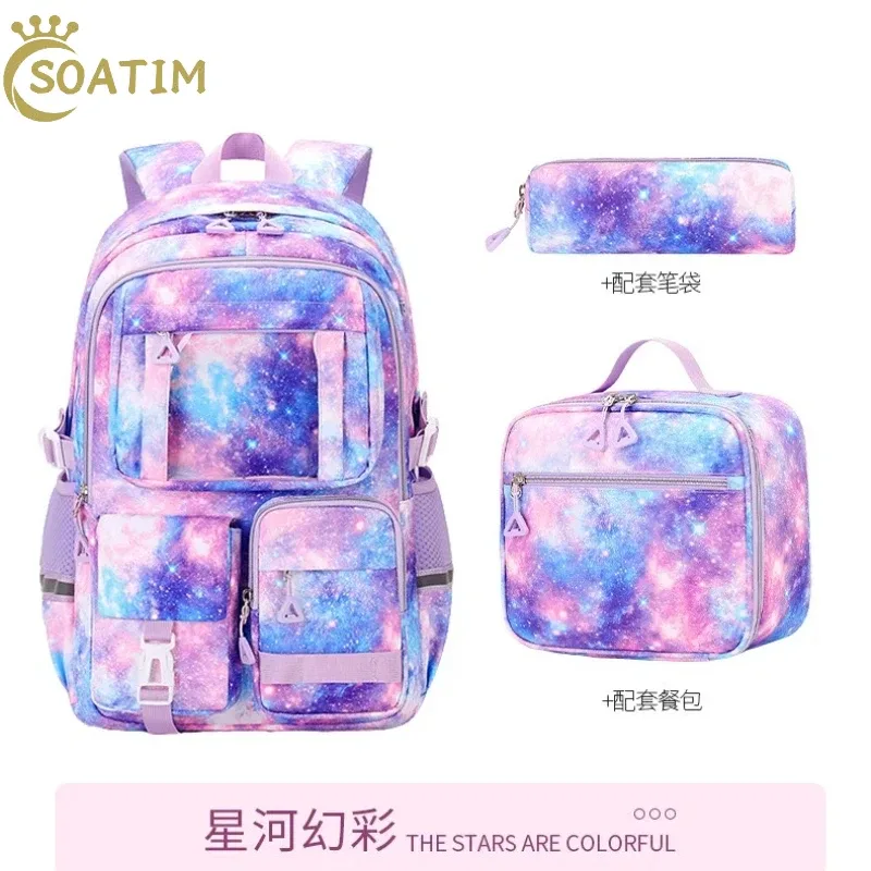 3 pièces/ensemble enfants sacs d'école filles adolescent livre sac jeunesse école sac à dos voyage junior lycéens sac à dos pour ordinateur portable