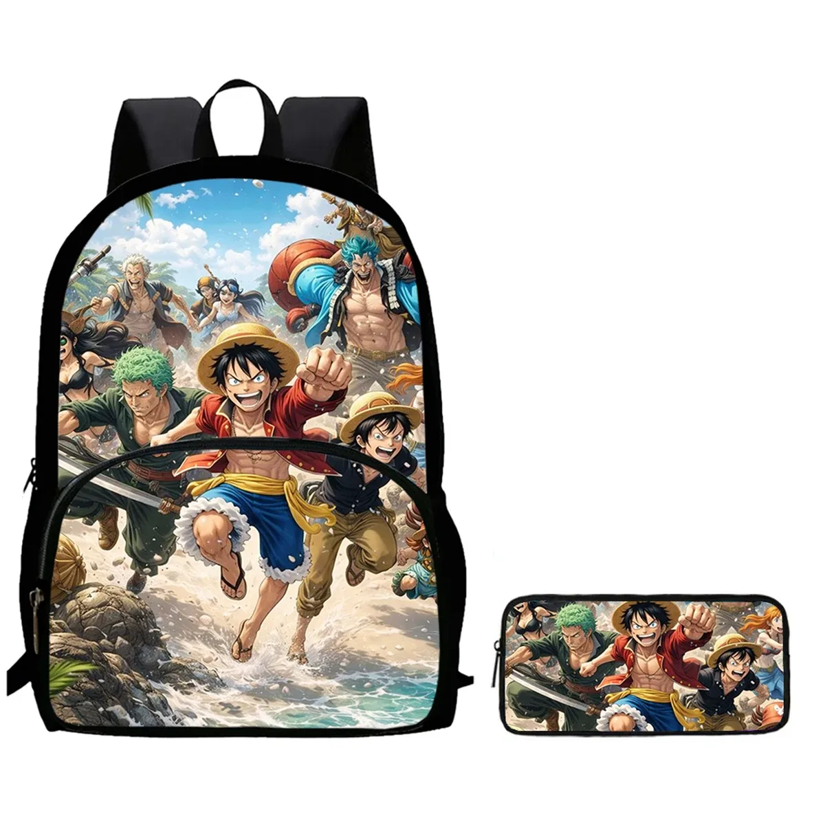 sac à dos scolaire léger 2-en-1 avec poche avant et trousse à crayons, sac à dos unisexe durable pour garçons et filles de 6 à 10 ans
