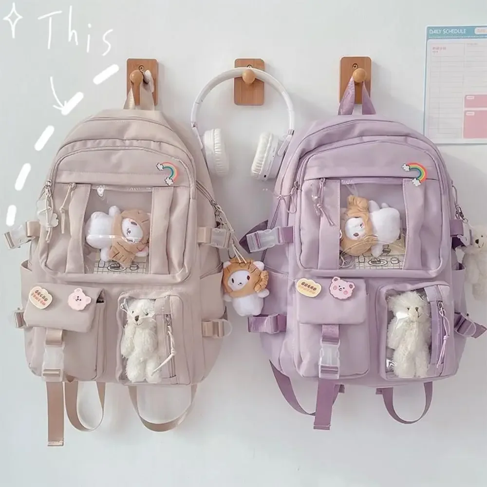 sac à dos scolaire imperméable de haute qualité en nylon, grande capacité, pour étudiants