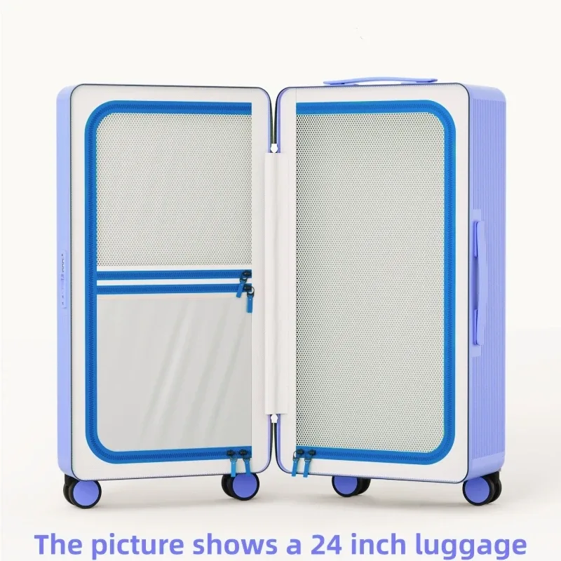 valise rigide en matériau pc avec serrure tsa, bagage à roulettes pour femmes, valise de voyage à grande capacité 20/24/28/30 pouces