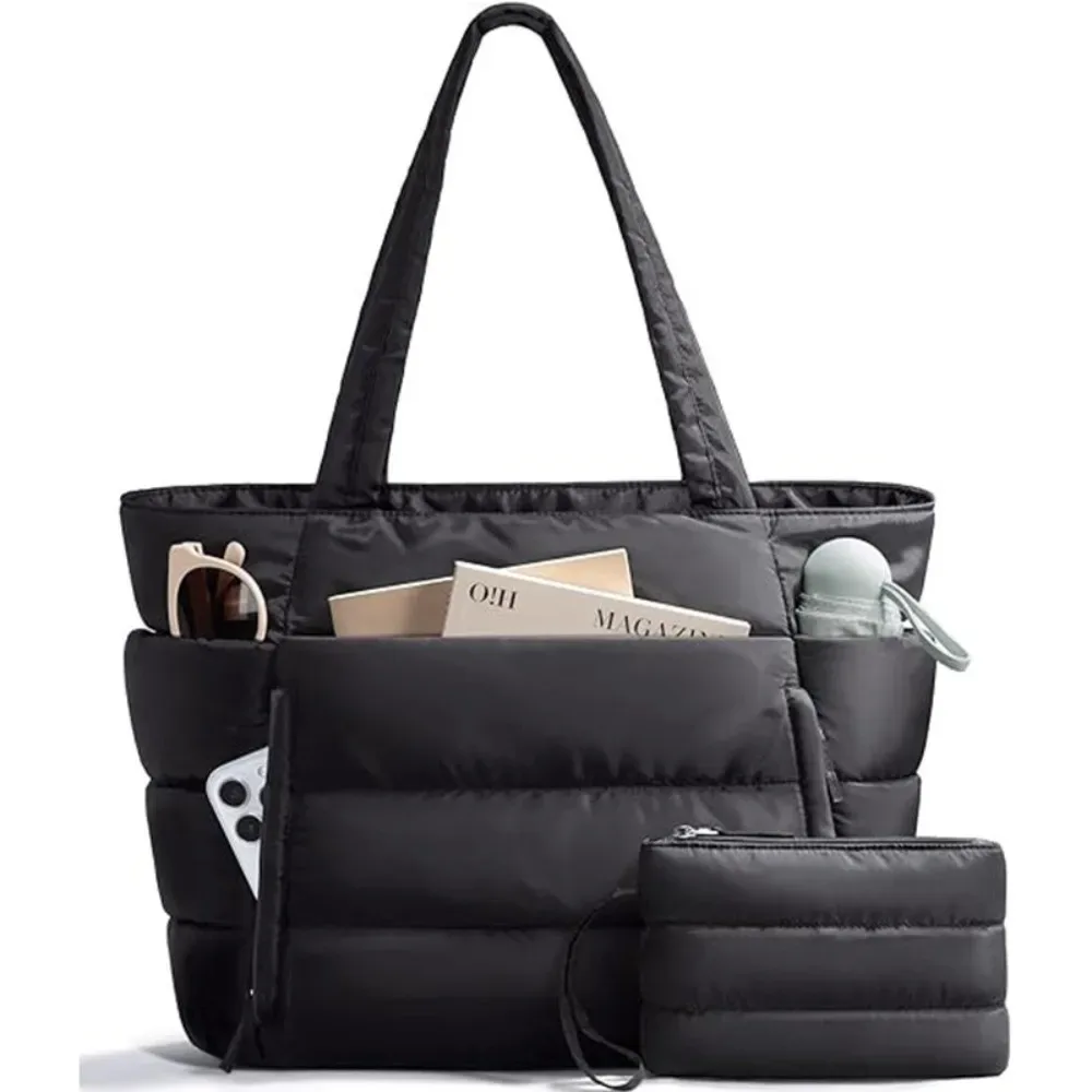 sac fourre-tout matelassé grande capacité pour femme, plusieurs poches avec porte-monnaie, sacs de transport légers et résistants à l'eau, sac pour maman