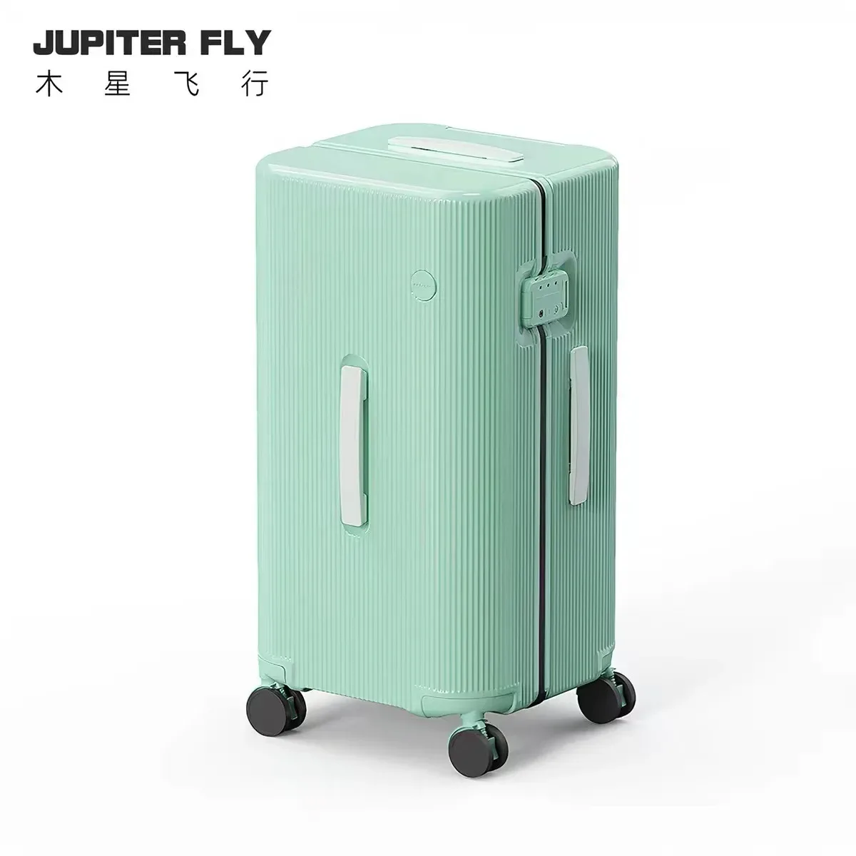 valise de voyage 20/24/30 pouces avec fermeture éclair, grande taille, en pc, avec roulettes, boîte à code, bagage cabine