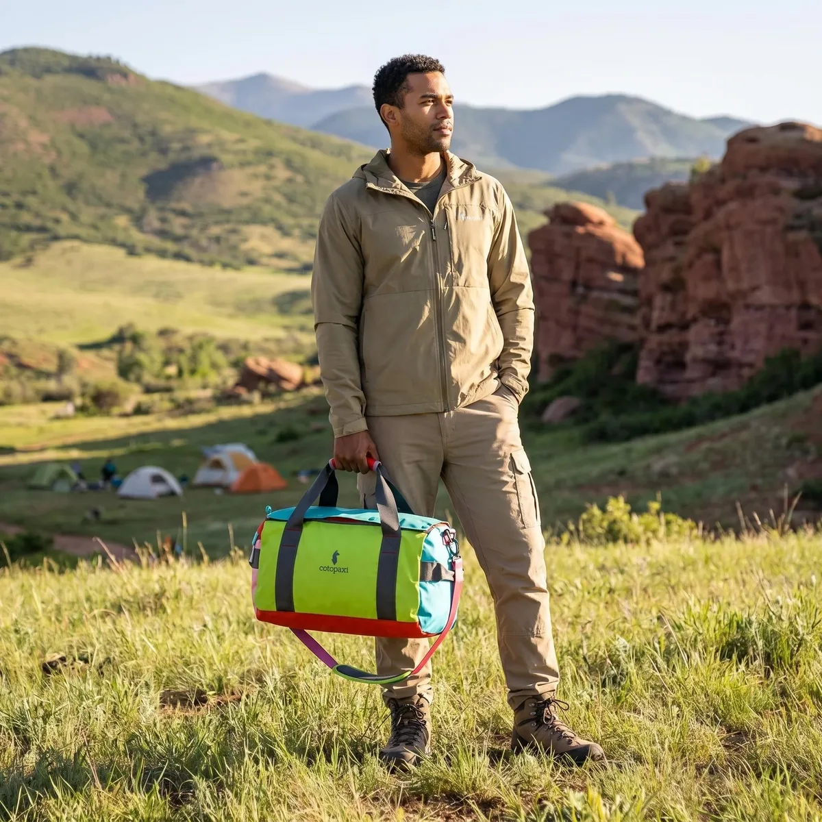 sac de sport et de yoga grande capacité 35l, sac à dos unisexe à poignée, sac de fitness multifonctionnel, sac de voyage bandoulière pour courts séjours