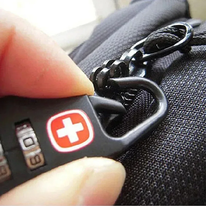 mini serrure à combinaison à 3 chiffres, 5 pièces, serrure à fermeture éclair antivol pour sac à dos de voyage, sac à main, bagages, accessoires de voyage portables sécurisés