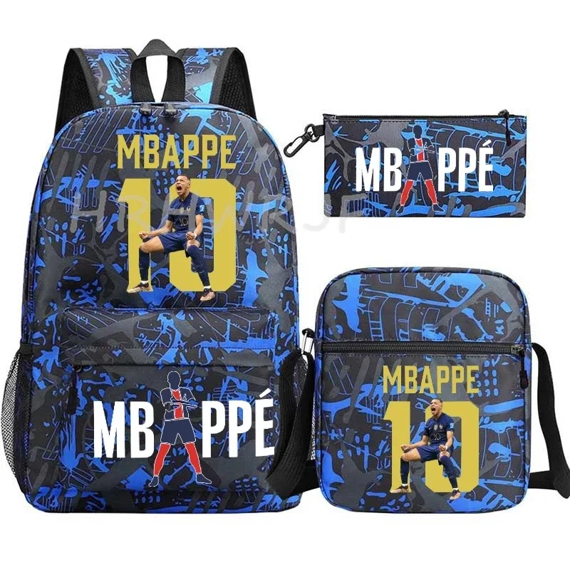 Sac à dos M-Mbappes pour enfants, cartable de football, sacs d'école de voyage Anime pour adolescents, garçons et filles, Mochila Escolar Infantil Menino