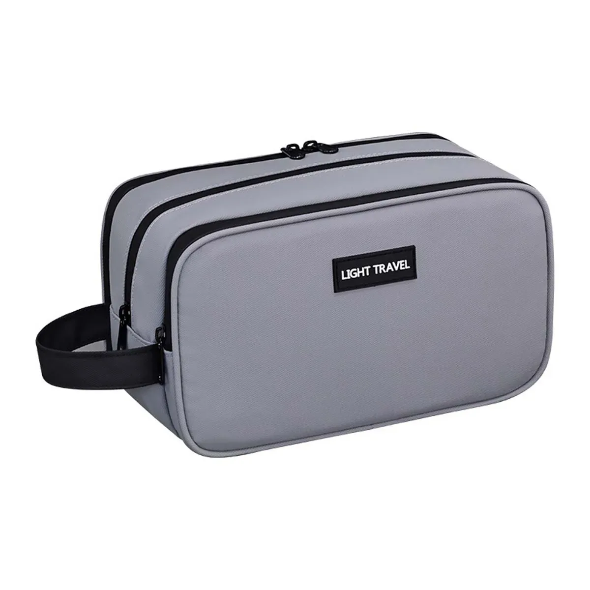 trousse de toilette pour homme à trois couches et grande capacité, sac de rangement cosmétique portable et haut de gamme pour voyage, série elite