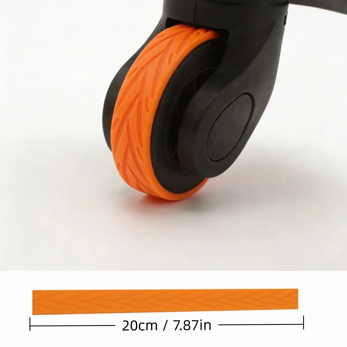 couvercle roue valise silicone anti usure bande adhesive antiderrapante design silencieux protection choc absorption chocs travail