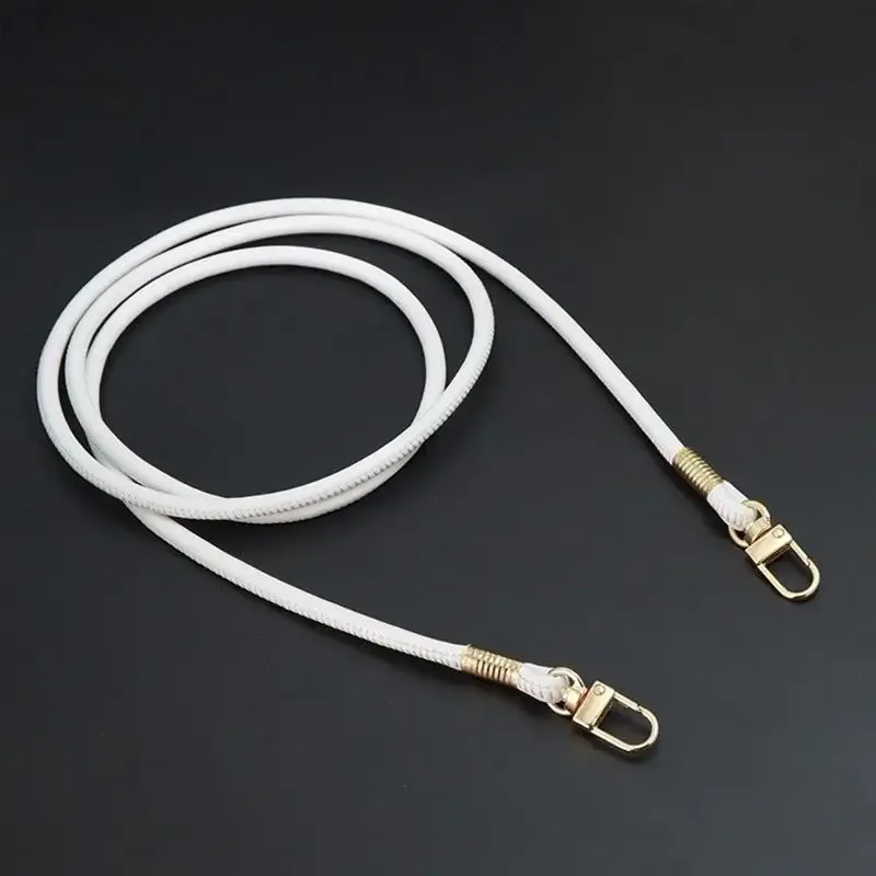 sangle de sac ronde en cuir pu, tendance, remplaçable, pour sac à bandoulière ou sac croisé, avec cordon pour étui de téléphone