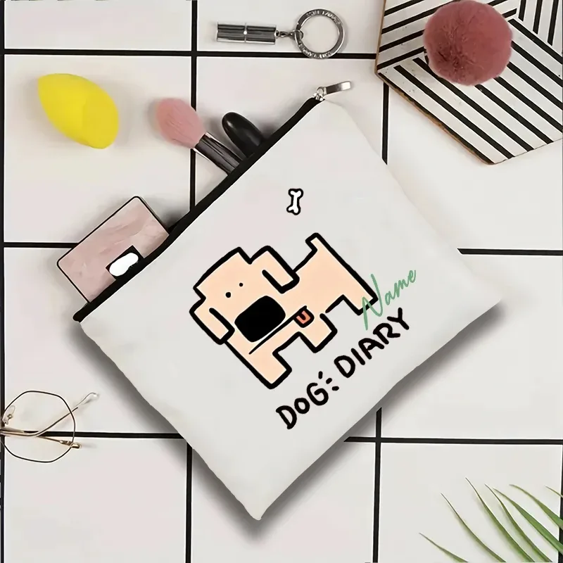 pochette de voyage personnalisée avec nom, pochette de maquillage pour mariage, pochette de maquillage pour fête, sac de maquillage en toile unique, organisateur de cadeaux pour femme