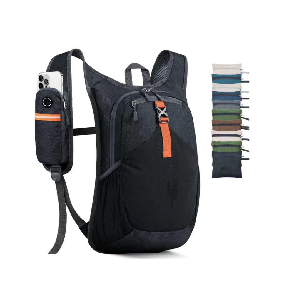 sac à dos de randonnée 15l, léger, pliable, petit sac à dos, plusieurs poches, compact, ultraléger, pour activités de plein air